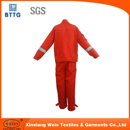 Flame retardant industrial safety clothing