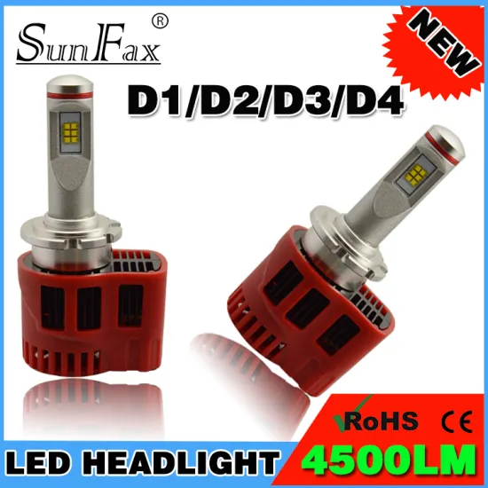 Factory Promotion P6 4500lm 12v car led headlight 45w D1 D2 D3 D4 led motorcycle headlight auto headlamp