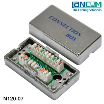 LC Fast delivery standard cat 5e connection box cat 5e adaptor telephone connection box