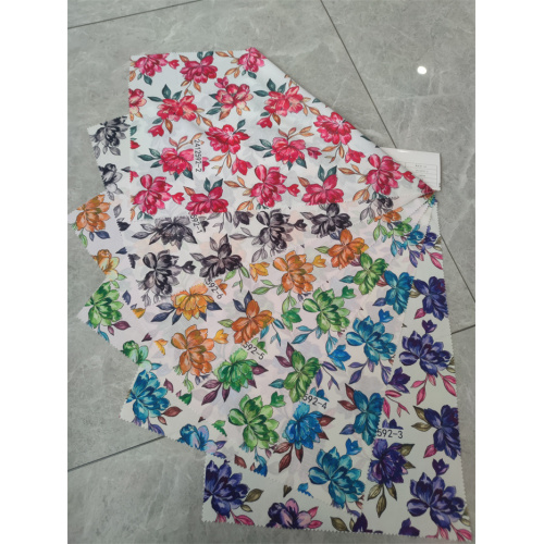 Delicate Floral Printing Korean Silk Fabrics