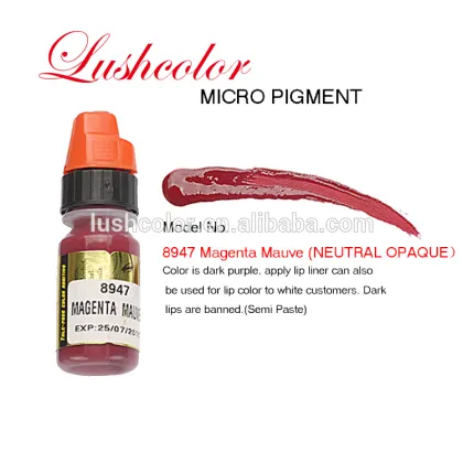 LUSHCOLOR Natural Permanent Makeup Pigments For Lips Beauty Makeup Professional Micropigments For Cosmetic Tattoo