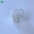 2 onças de vidro resistente à criança transparente com tampa plana