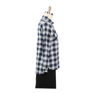 2020 Fashion Women Plaid Shirt Chic Checked Blouse