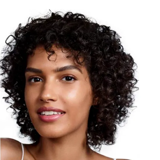 Short Deep Small Curly 100% Brazilian Remy Human Hair Wigs for Black Women Natural Curls Wig with Hair Bangs Human Hair wigs
