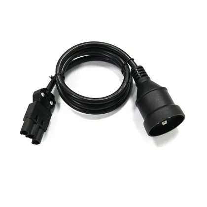 AU Socket Plug to Wieland connector cable assembly
