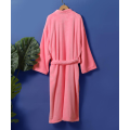 Kimono Collar 100% algodão Terry Velor Bathrobe