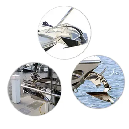Marine Sea Boat Anchors: 316 Stainless Steel Delta Anchor for Fixed Yacht Docking