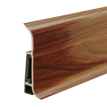 Foamed PVC Skirting Board/Baseboard with Clip: F80-A