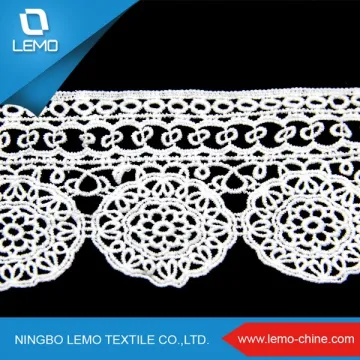 Connectted Flower Lace Fabric, Bright Lace Swiss Voile Lace Fabric