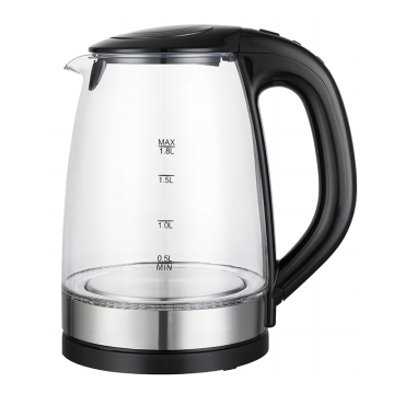 Popular 1.8L Electric Kettle with 360 Degree Base - Custom Glass and Stainless Steel Tea Kettle Factory