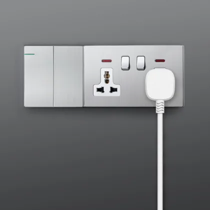 1 Gang 13A DP Switched Socket for Home