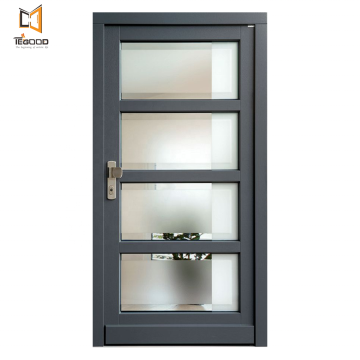 TEGOOD High-End Contemporary Aluminum Pivot and Glass Iron Entry Doors: Sleek Design Solutions