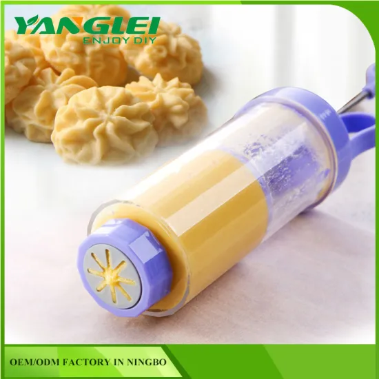 Hot selling cookie press machine DIY syringe kit biscuit cookie cake decorating tool