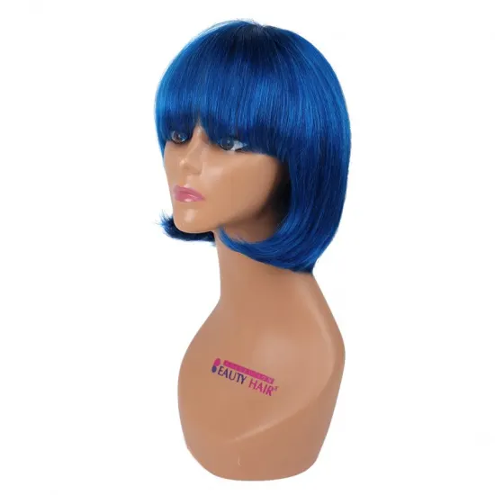 Highlight Straight BOB Lace Closure Human Hair Wigs for Black Women Brazilian Remy Hair