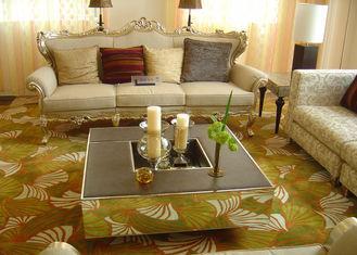 Yellow Hand Tufted Wool Carpet , Handmade Rugs For Living R