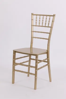 15 years factory direct supply rose gold wedding plastic tiffany chiavari chair