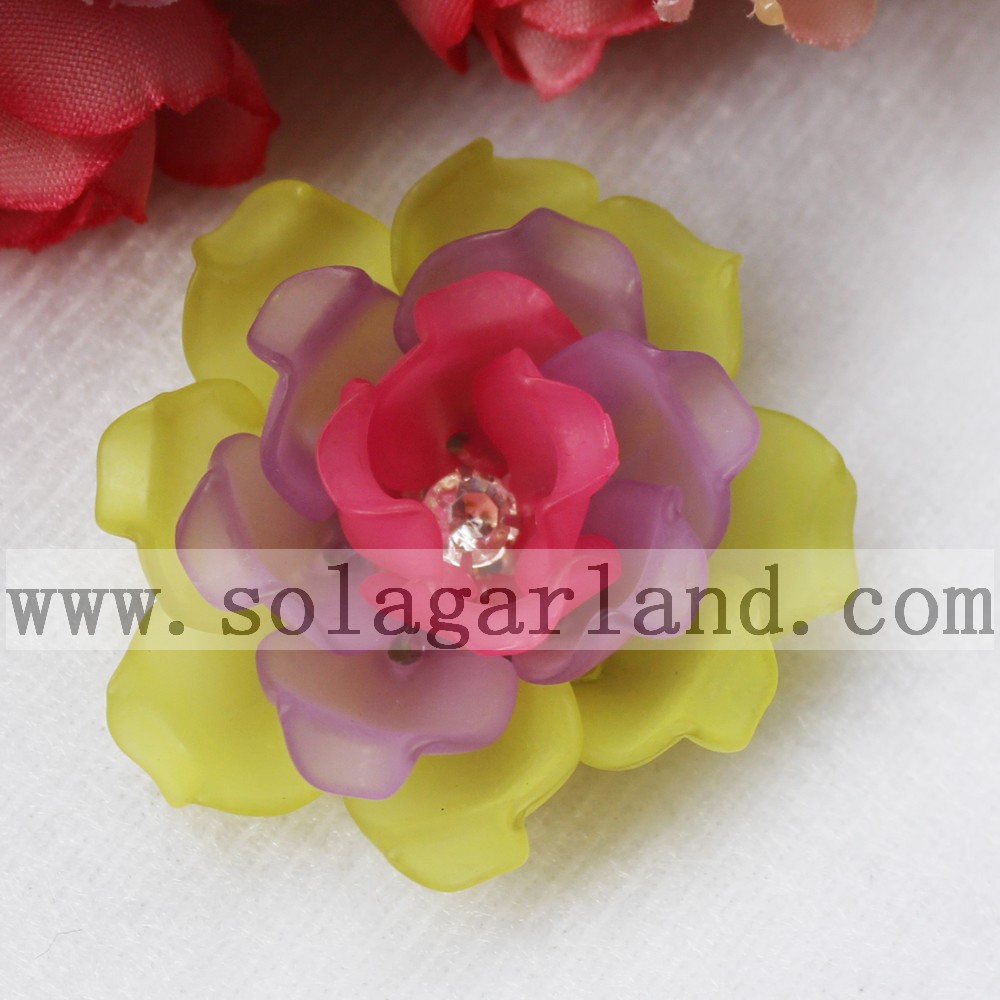 41MM Vintage Handmade Multilayer Flower