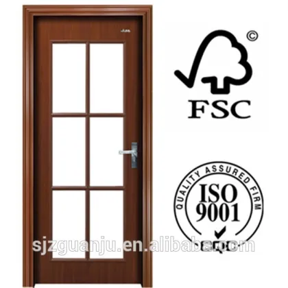 China European style wooden door/glass solid wood door/interior composite wooden doors