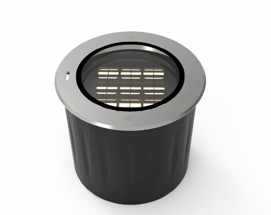 LED Stainless Steel Inground Light - Recessed Buried LED Floor Inground Light (RGB Single Color, Waterproof, Steel Material)