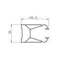 H13 steel Roller shutter aluminum profile extrusion dies