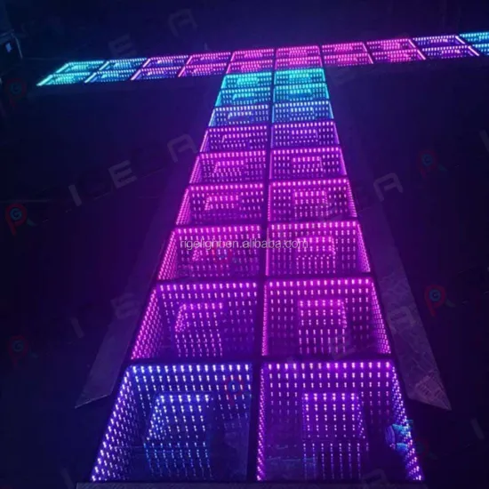 RIGEBA Infinite 3D LED Dance Floor Mirror Cat Walk Stage