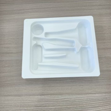 Vacuum Formed White PS Tray for Medical Device