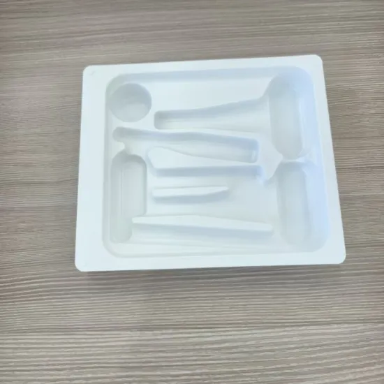 Vacuum Formed White PS Tray for Medical Device