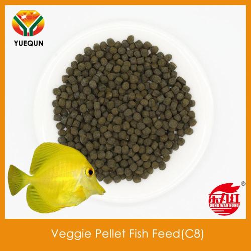 Vijver visvoer pellet maat 5,5-6,0 mm zinkende voeding Veggie pellet visvoer voor ranchu goudvis C8