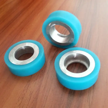 Metal Coated Polyurethane Rubber Roller Wear Bearing Wheel