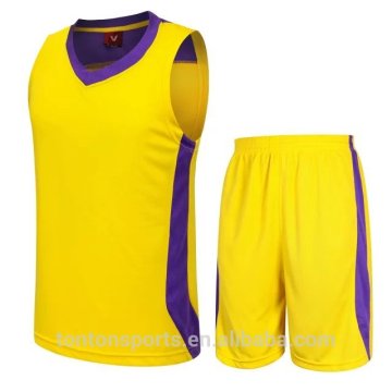Hot sell quick-fit yellow basketball wear from China manufacturer