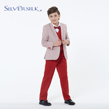 Red Party Wear Kids Suits Boys 3pc set