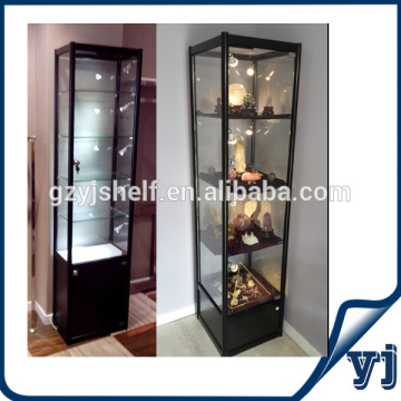 Glass display showcase for boutique store