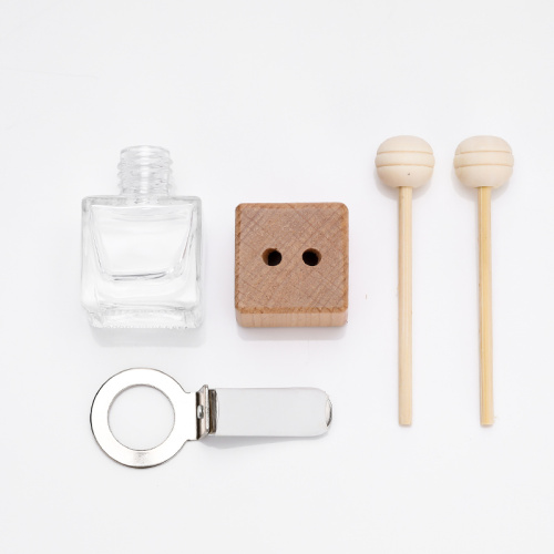 Garrafa de vidro elegante em forma de quadrado para o reflexo de ar do carro