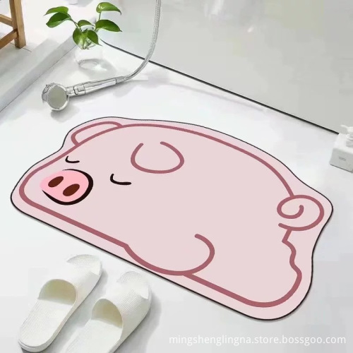 Irregular Soft Cartoon Cute Non-slip Bath Mat