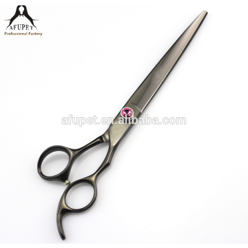 7.5 inch professional black pet sharp straight scissor