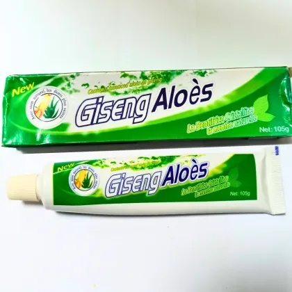 Giseng Aloe Toothpaste and Parodontax Clean Mint Toothpaste