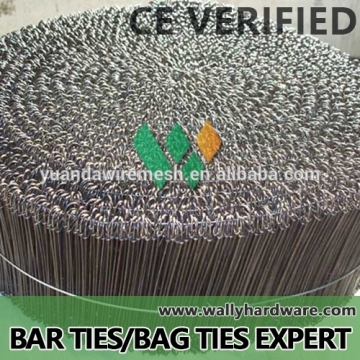 wholesale factory lowest price high top quality black annealed double loop wire ties, bar tie wire