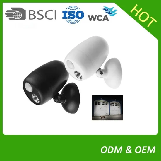 Wireless Motion Sensor with LED Spotlight Battery Operated