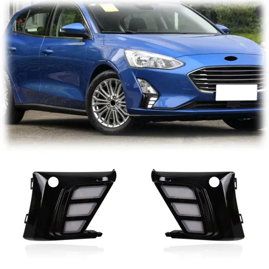 Gobison LED Driving Lamp with Amber Turn Signal for Ford Focus 2018-2019 Fog Light