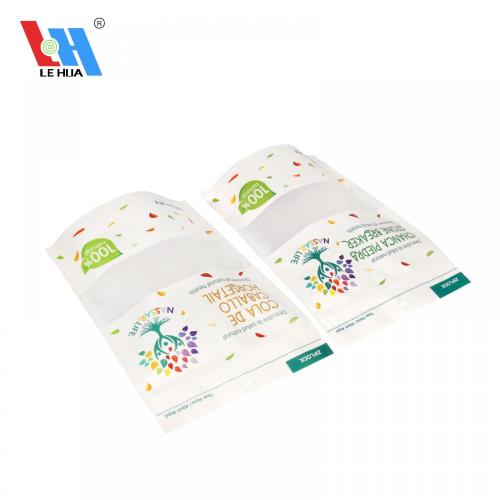 Biodegradable Matte Kraft Bag With Window Waterproof