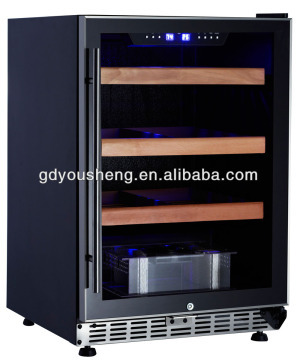 Freestanding refrigerated stainless steel door frame Compressor US-54(154Liters) Humidity adjustable cigar cabinet
