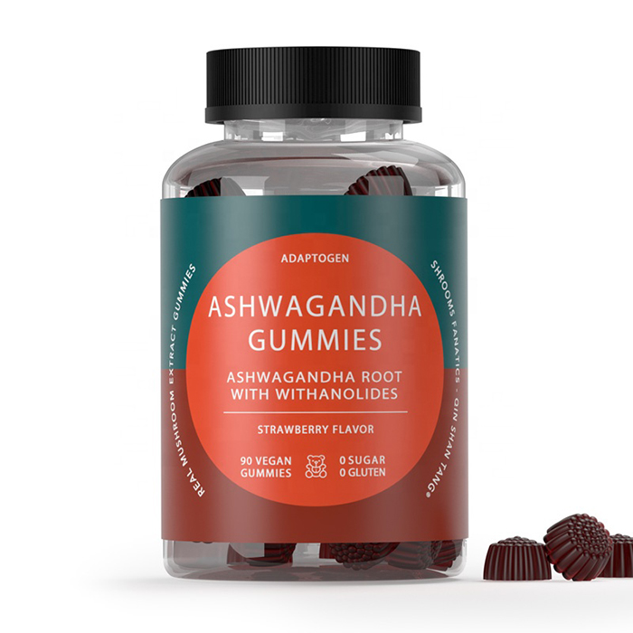 OEM/ODM Vegan Release Stress and Anxiety Gummy Organic Ashwagandha Root Extract Gummies