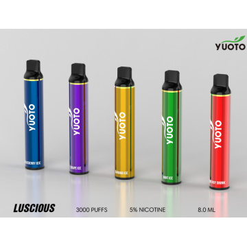 오리지널 Yuoto Luscious 3000 퍼프 일회용 vape