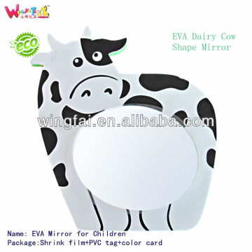 Promotional Cuto dairy cow mini decorative EVA Mirror frame