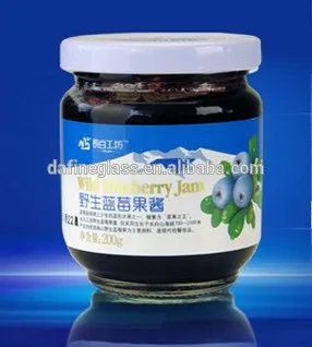 200ml small food grade glass jam sauce jar salad jar