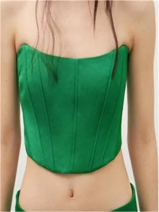 Tencel Strapless Pants Two-Piece Set