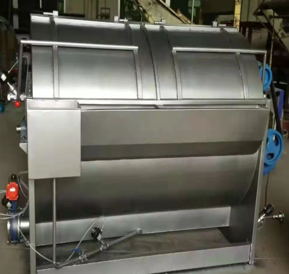 Two different dye solution exchange methods for dyeing machine