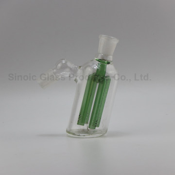 Borosiliocate Glass 45 Degree Ash Catcher with Green Tree Diffuser