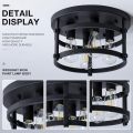 4-Light Retro Vintage Metal Rustic Ceiling Lamp