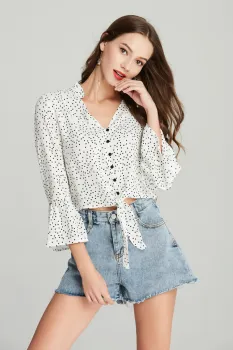 ladies printed viscose blouse price